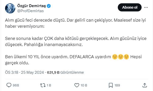 Özgür Demirtaş tarih verdi: Çok kötü olacak 12